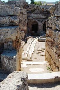 Archeaologist Tracks at Corinth