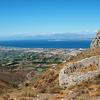 Corinth Plains and Aegean Sea from Acrocorinth