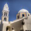 White Santorini Church