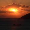 Sunset at Sounion in Fall of 2004